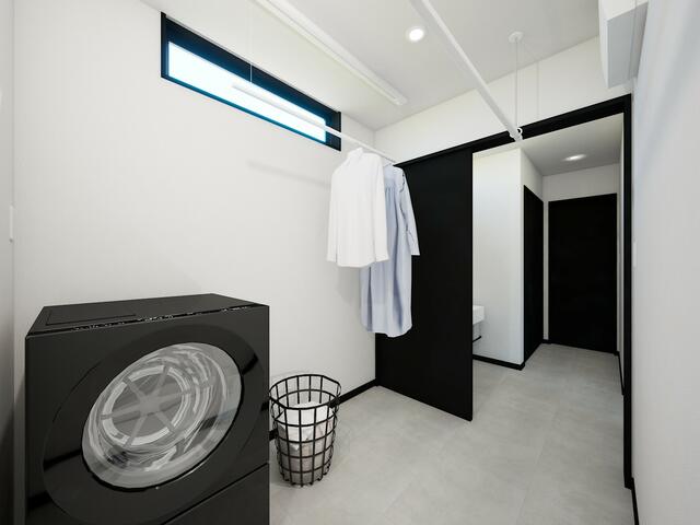 リビング以外の居室／完成予想図（ランドリールーム）