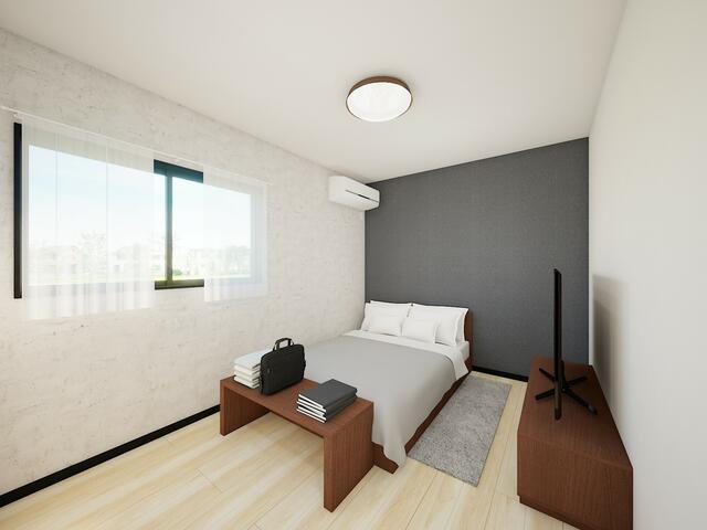 リビング以外の居室／完成予想図（寝室）