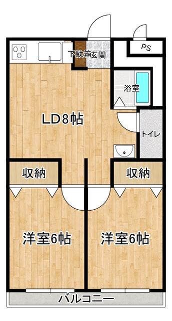 間取り図／２ＤＫ