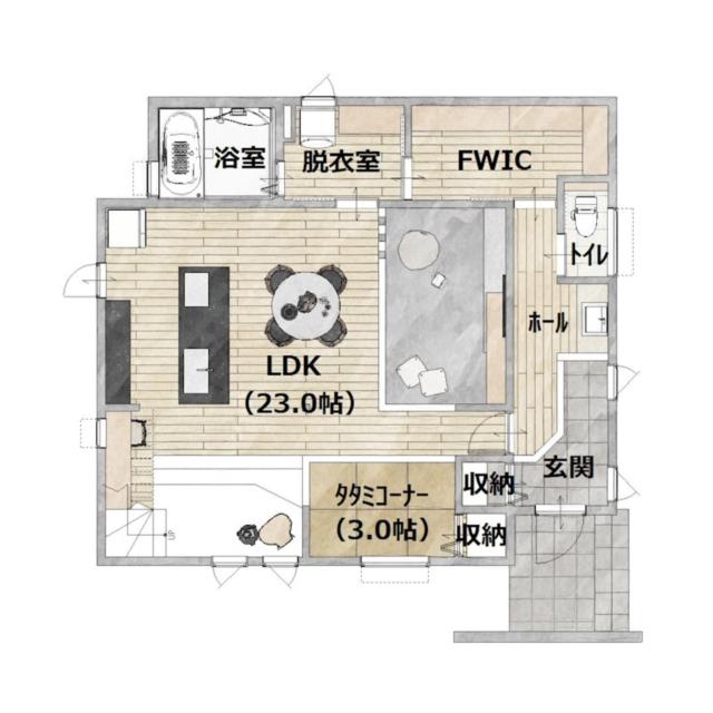 detached 徳島県板野郡北島町中村字田処 地図を見る