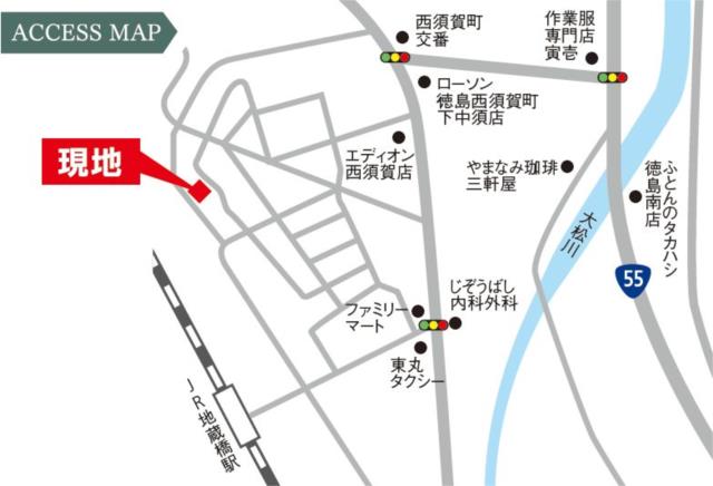 townhouse 徳島県徳島市西須賀町中開 地図を見る