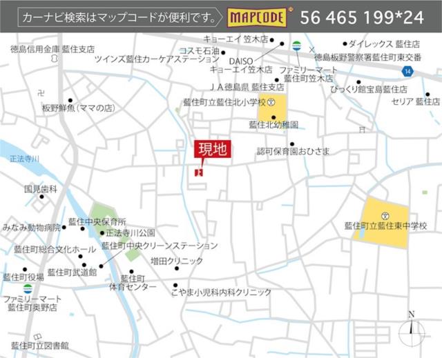 detached 徳島県板野郡藍住町住吉字藤ノ木 地図を見る