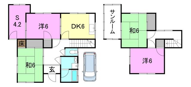 愛媛県松山市の一戸建て | 720万円 | 4SDK | 91.64m² | Akiyama house finder