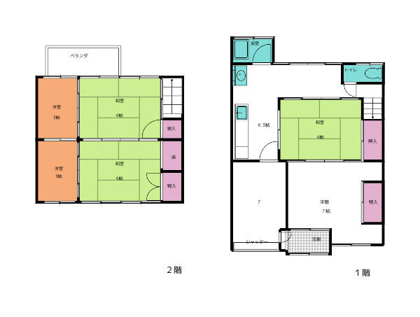 愛媛県八幡浜市の一戸建て | 600万円 | 6K | 94.35m² | Akiyama house finder