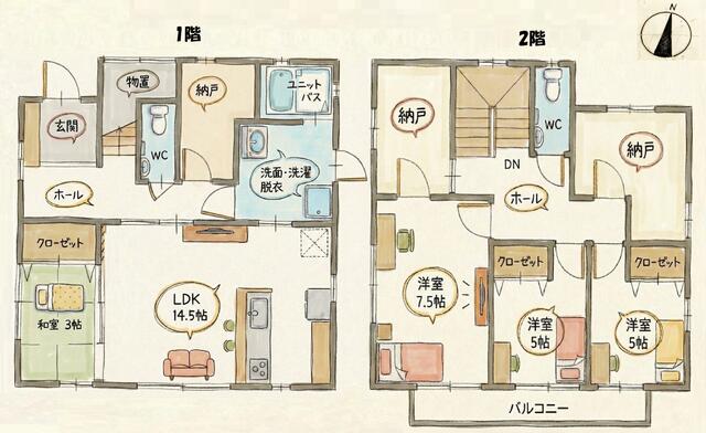 detached 高知県南国市上野田 地図を見る