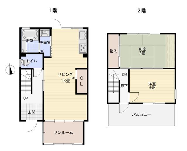 高知県香南市の一戸建て | 380万円 | 2LDK | 110.41m² | Akiyama house finder