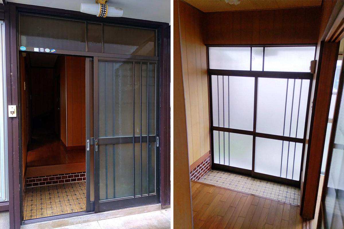 玄関、靴箱を置くスペースもあります