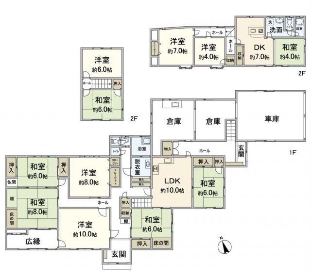 house for sale in 遠賀郡遠賀町, Fukuoka | ¥45,000,000 | 10LDK | Akiyama hou…