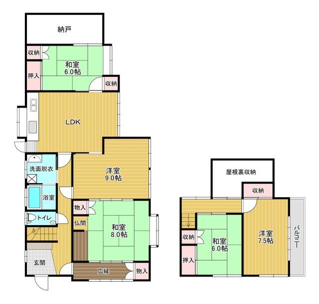 福岡県北九州市の一戸建て | 1200万円 | 5LDK | 213.42m² | Akiyama house finder