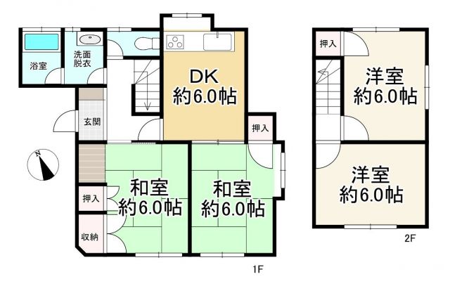 福岡県福岡市の一戸建て | 1298万円 | 4DK | 165.29m² | Akiyama house finder