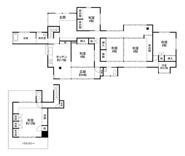 福岡県北九州市の一戸建て | 1680万円 | 6SLDK | 456.86m² | Akiyama house finder