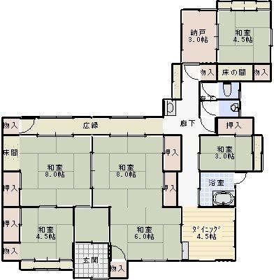detached 福岡県嘉麻市鴨生 地図を見る