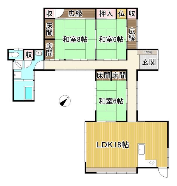 detached 福岡県鞍手郡鞍手町大字新延 地図を見る