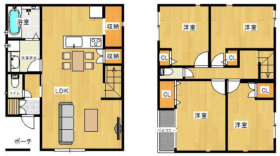 福岡県福岡市の一戸建て | 4280万円 | 4LDK | 104m² | Akiyama house finder