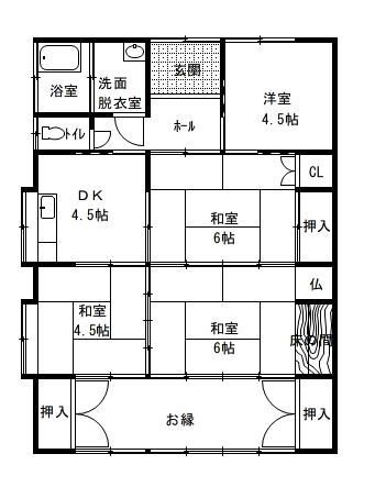 detached 福岡県嘉穂郡桂川町大字吉隈 地図を見る