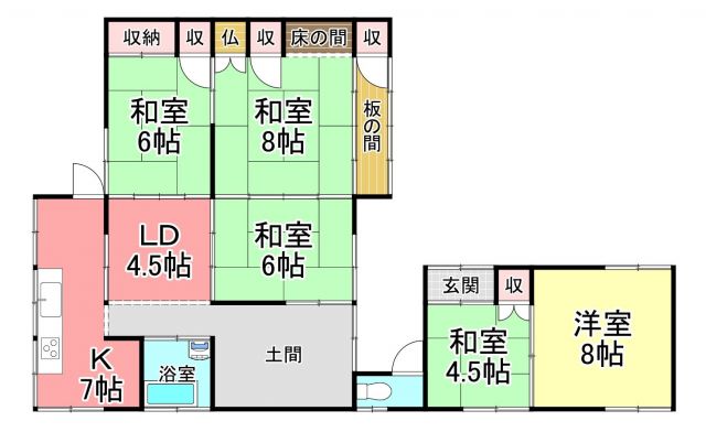 detached 福岡県朝倉市黒川 地図を見る