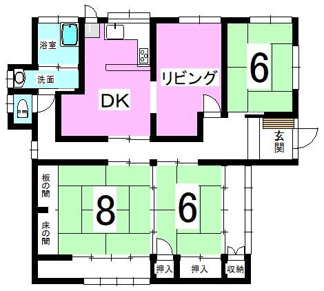 detached 福岡県朝倉市堤 地図を見る
