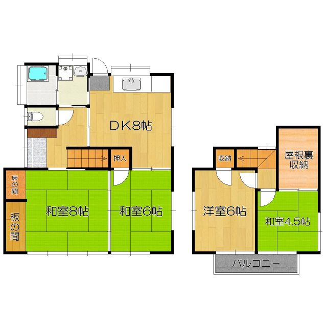 detached 福岡県筑紫野市大字山家 地図を見る