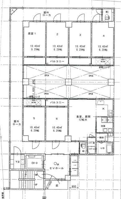 120×30×h30 オーバーフローマンション 6部屋