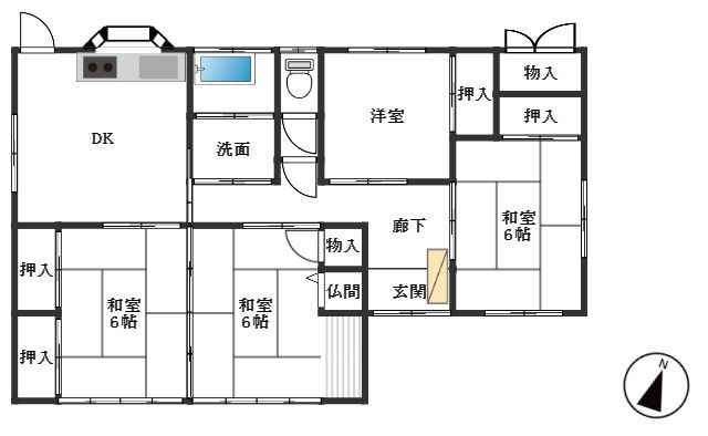 detached 熊本県玉名郡長洲町大字宮野 地図を見る