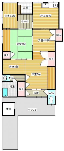 detached 福岡県鞍手郡鞍手町大字中山 地図を見る