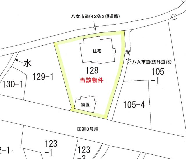 detached 福岡県八女市立花町原島 地図を見る