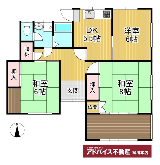 detached 福岡県柳川市大和町鷹ノ尾 地図を見る