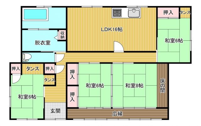 detached 熊本県玉名郡南関町大字関外目 地図を見る