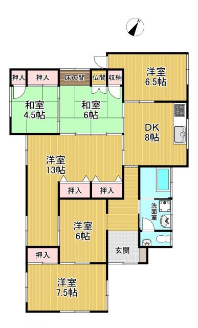detached 福岡県八女郡広川町大字新代 地図を見る