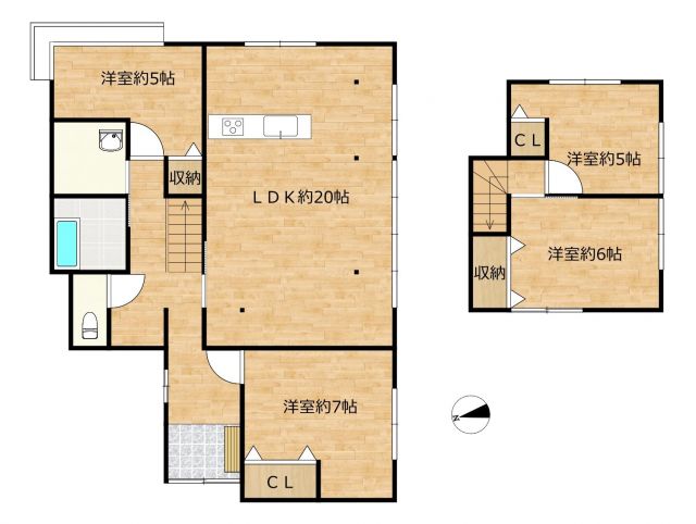 detached 福岡県田川郡福智町上野 地図を見る