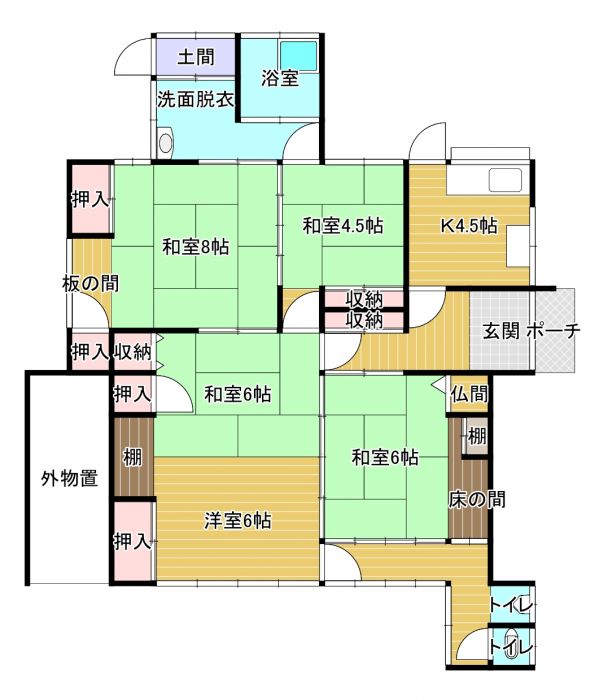 佐賀県佐賀市の一戸建て | 780万円 | 5K | 397.85m² | Akiyama house finder