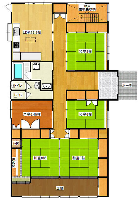 detached 佐賀県三養基郡上峰町大字坊所