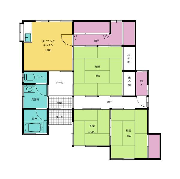 house for sale in Nagasaki, Nagasaki | ¥2,500,000 | 3DK | Akiyama hou…