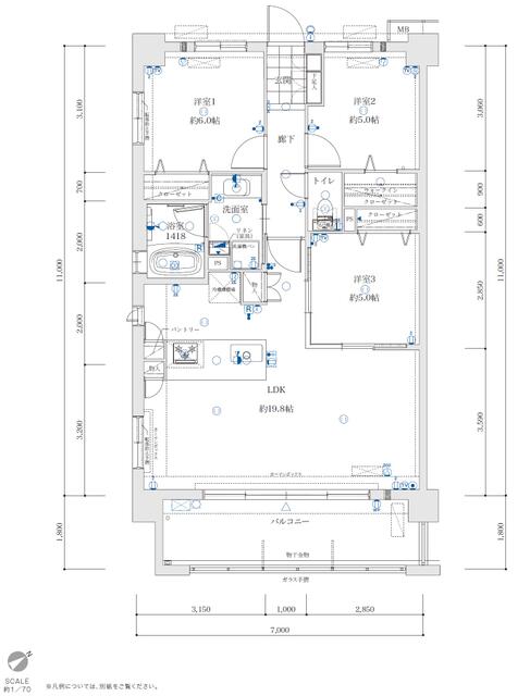 熊本市中央区帯山2丁目｜中古マンションの写真2