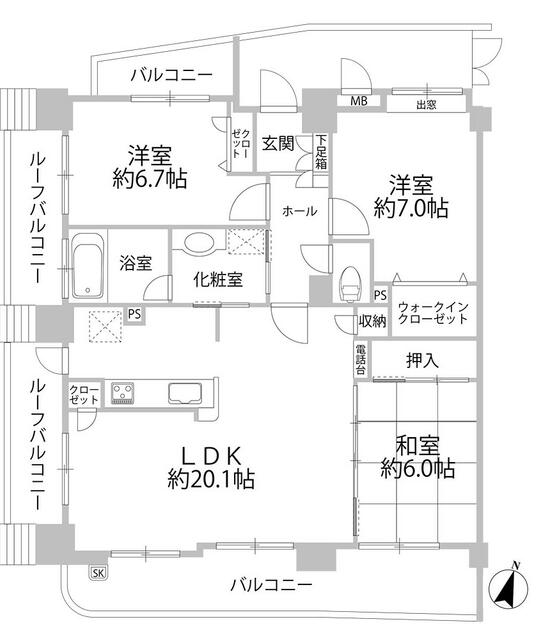熊本市中央区大江3丁目｜中古マンションの写真2