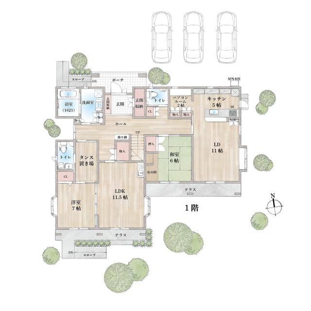 熊本市北区楠7丁目｜中古一戸建の写真3