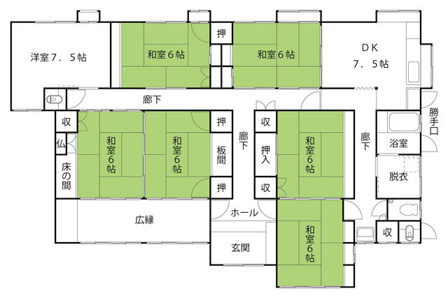熊本県人吉市の一戸建て | 950万円 | 7DK | 1526.38m² | Akiyama house finder