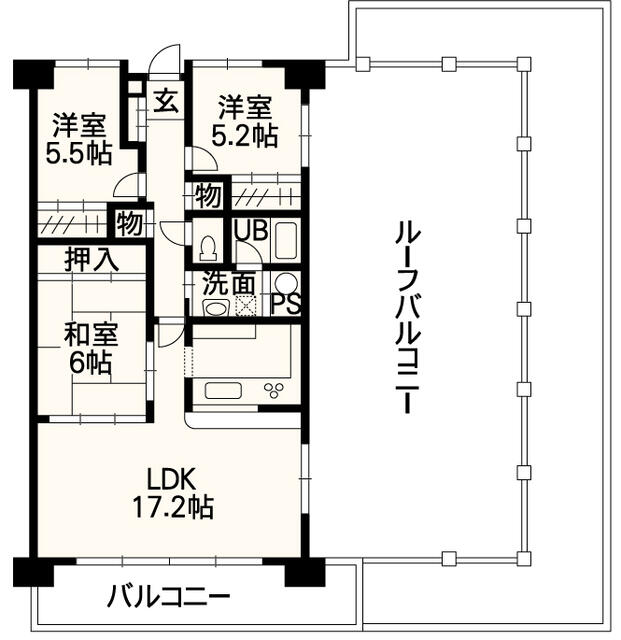 熊本市東区保田窪3丁目｜中古マンションの写真2