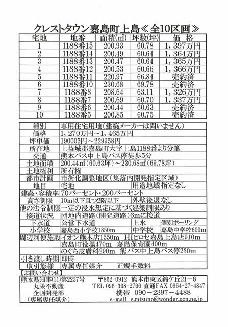 上益城郡嘉島町大字上島｜売地の写真3
