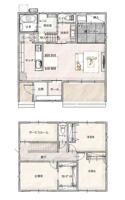 detached 熊本県菊池郡菊陽町大字原水 地図を見る
