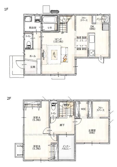 detached 熊本県上益城郡嘉島町大字上六嘉 地図を見る