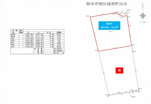熊本市南区城南町出水の売地
