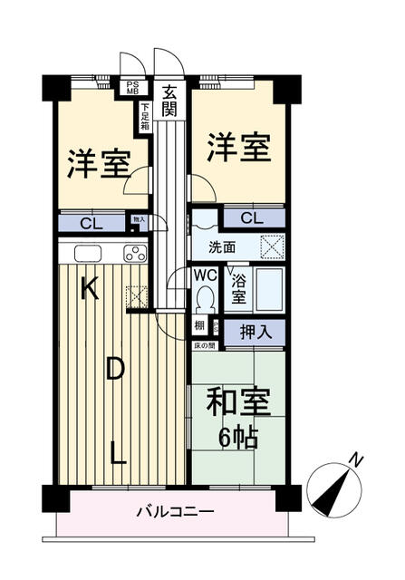 熊本市東区新外3丁目｜中古マンションの写真2