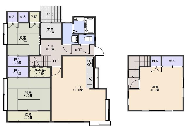 熊本市北区清水岩倉2丁目｜中古一戸建の写真2