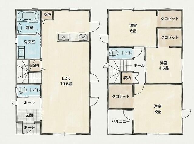 熊本市南区白藤1丁目｜中古一戸建の写真2