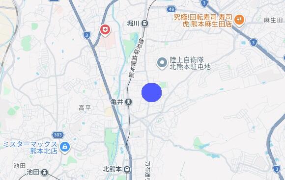 熊本市北区清水東町の売地