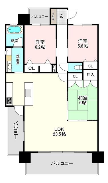 熊本市中央区渡鹿1丁目｜中古マンションの写真1