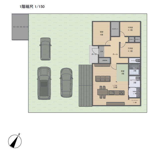 熊本市中央区帯山7丁目|売地の写真2