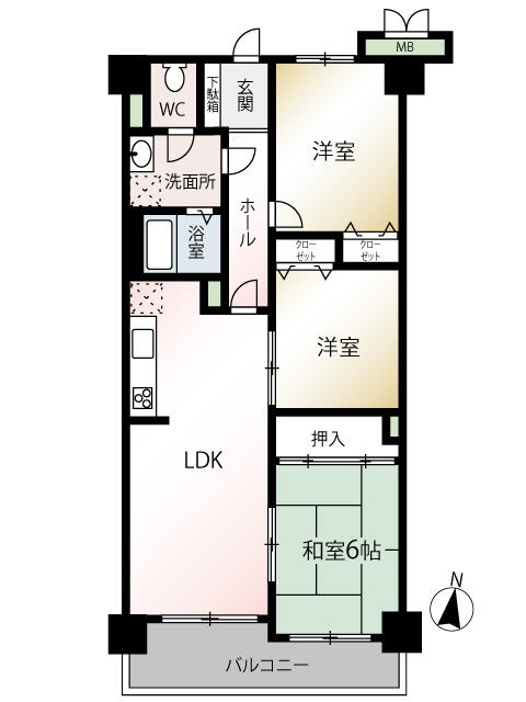 熊本市東区健軍4丁目｜中古マンションの写真2