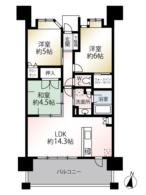 熊本市北区武蔵ケ丘9丁目｜中古マンションの写真2